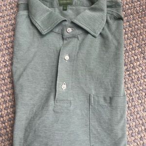 NWOT Sid Mashburn pique polo, size L